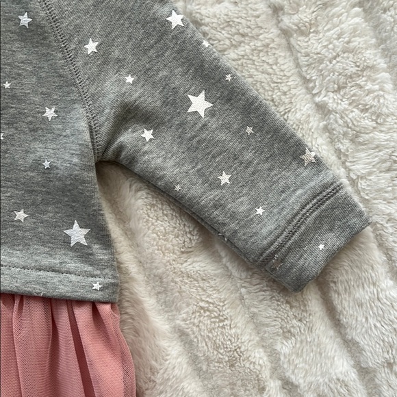 Kids GAP Star Tulle Dress (Gray/Pink) 2T - Picture 4 of 7